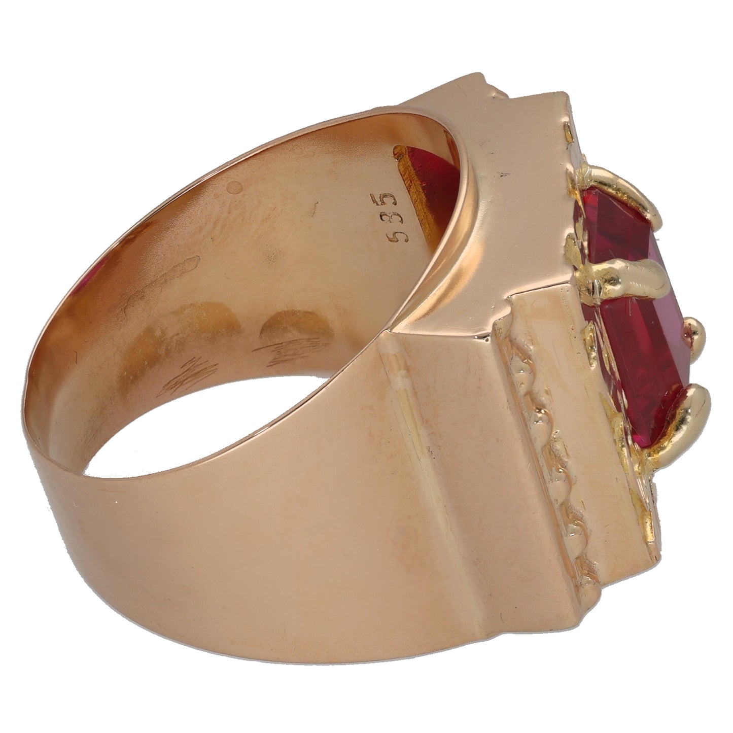 14ct Gold Imitation Dress/Cocktail Ring Size X