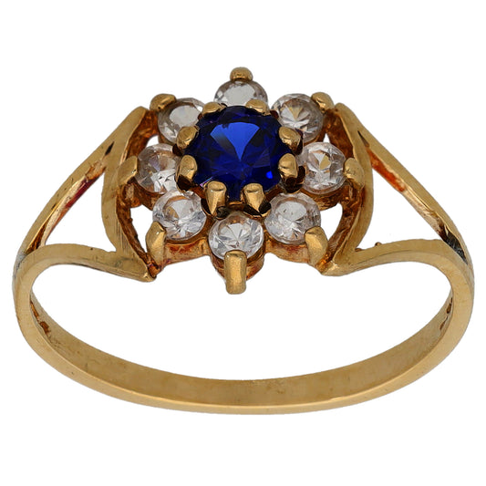 9ct Gold Imitation Dress/Cocktail Ring Size N