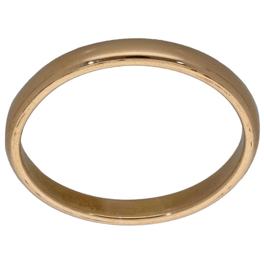 18ct Gold Plain Wedding Ring Size N