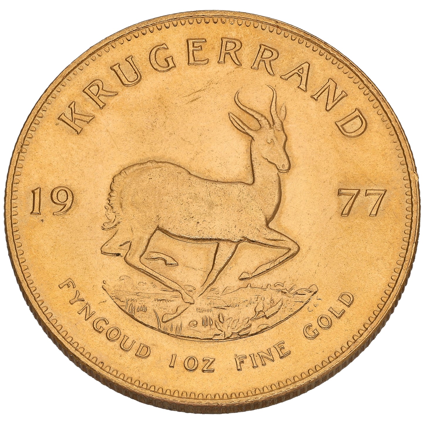 22ct Gold 1 OZ Krugerrand Coin 1977
