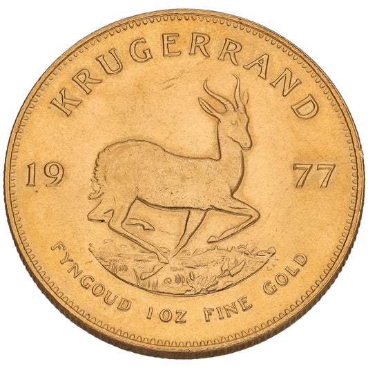 22ct Gold 1 OZ Krugerrand Coin 1977