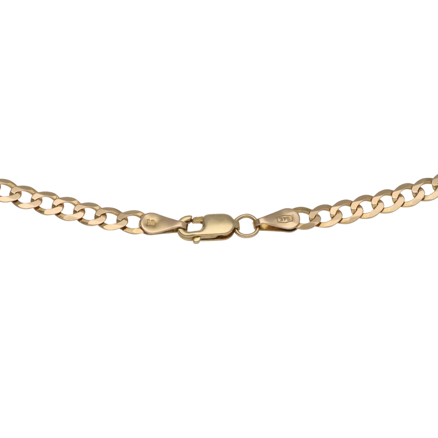 9ct Gold Curb Chain 18"