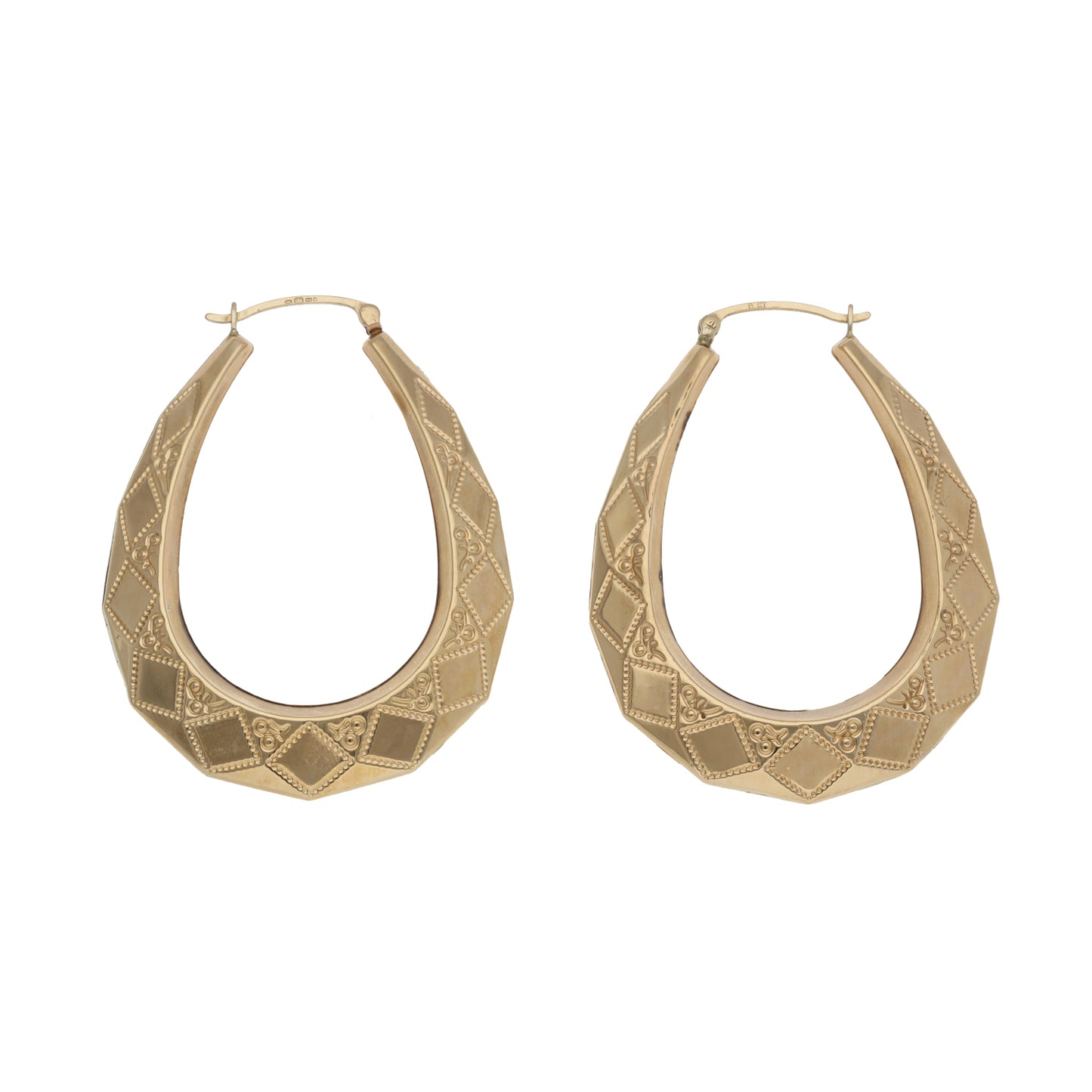 9ct Gold Creole Earrings