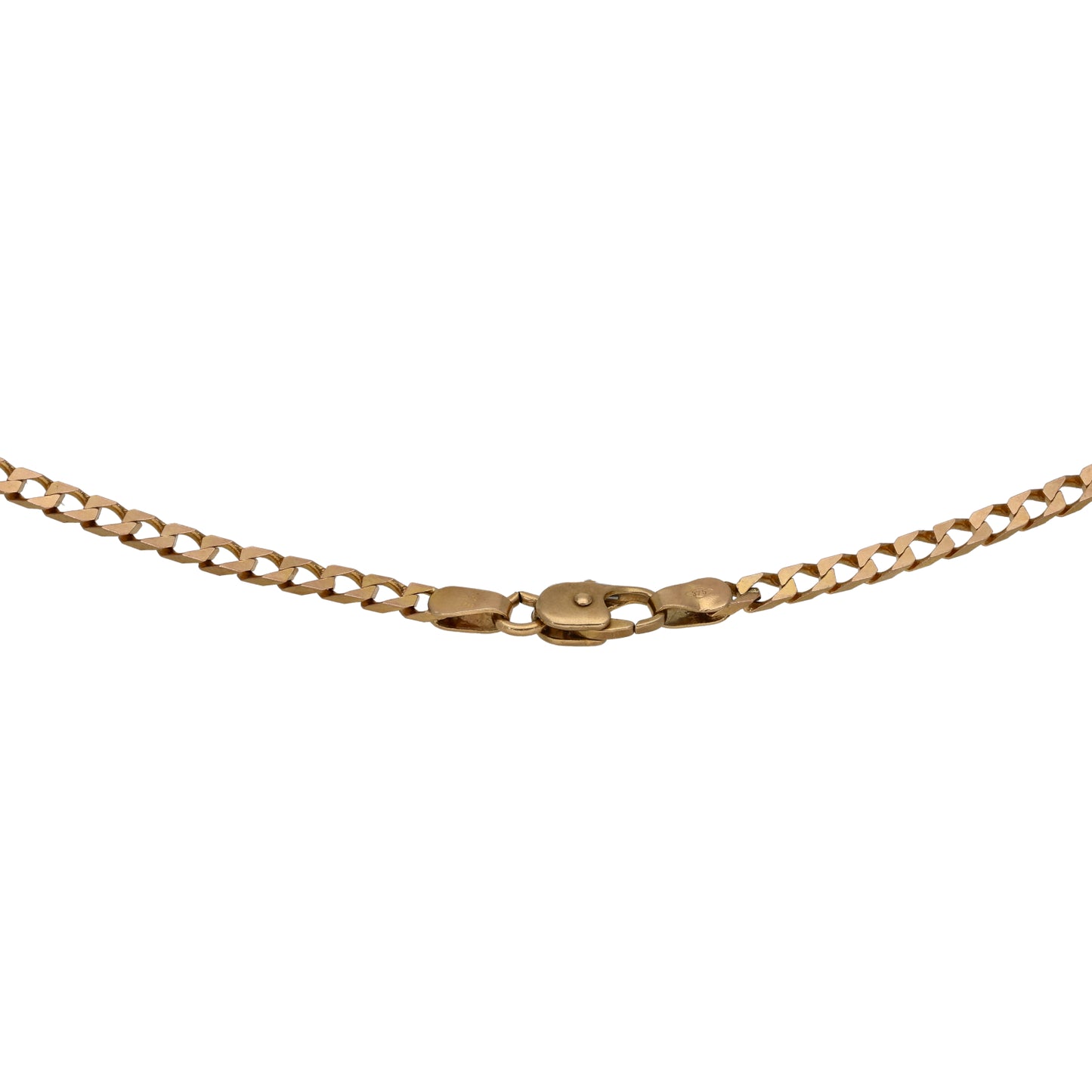 9ct Gold Curb Chain 18"