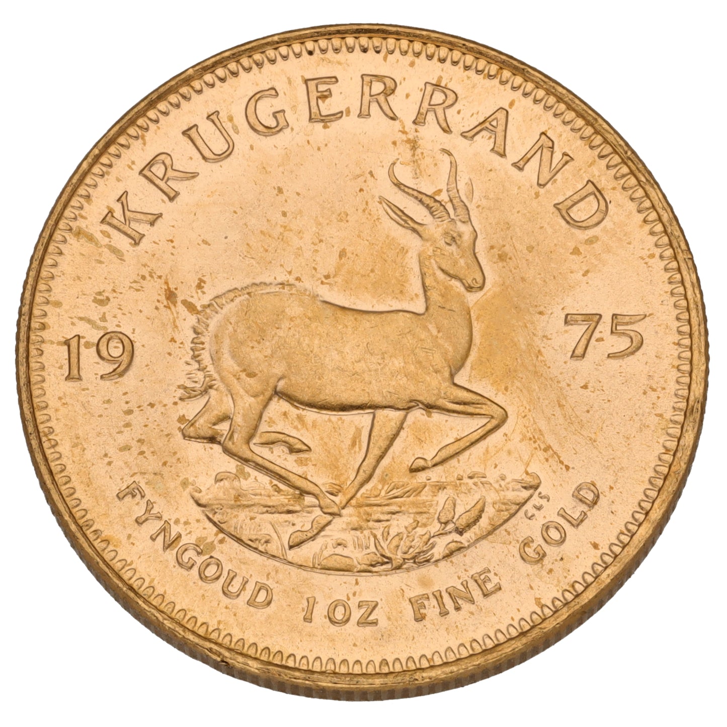22ct Gold 1 OZ Krugerrand Coin 1975