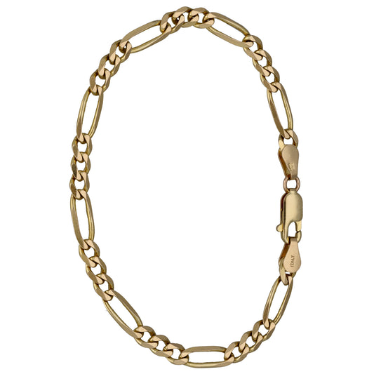9ct Gold Figaro Bracelet