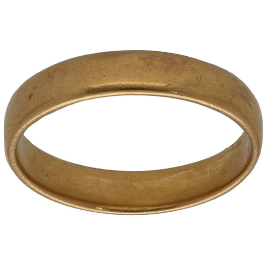 22ct Gold Plain Wedding Ring Size P