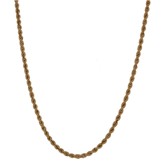 9ct Gold Rope Chain 18"