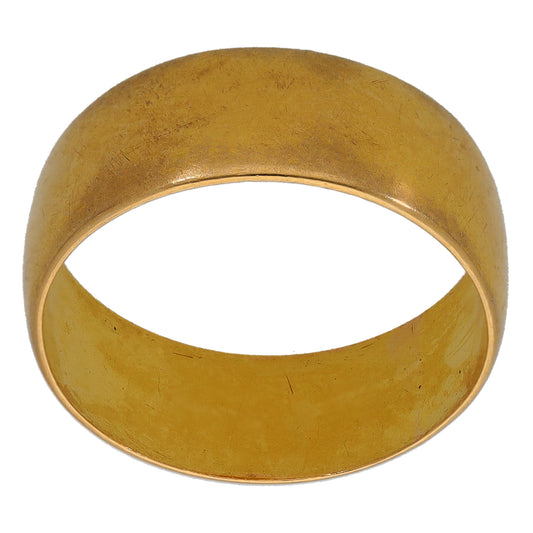 22ct Gold Plain Wedding Ring Size N