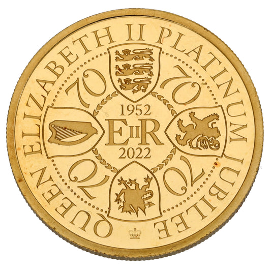 22ct Gold Queen Elizabeth II Platinum Jubilee Full Sovereign Coin 2022