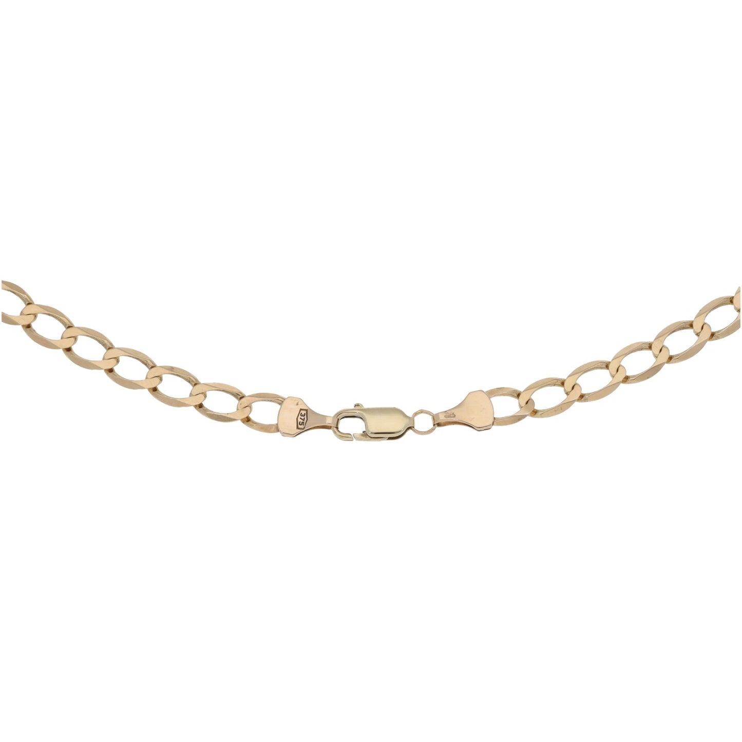 9ct Gold Curb Chain 26"