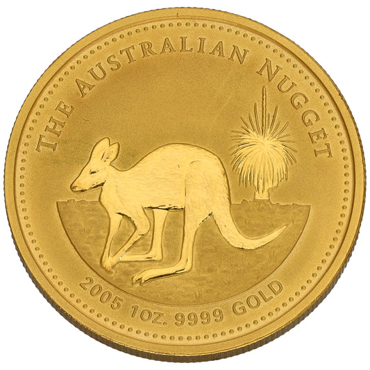 24ct Gold Australian Nugget 1 OZ Coin 2005