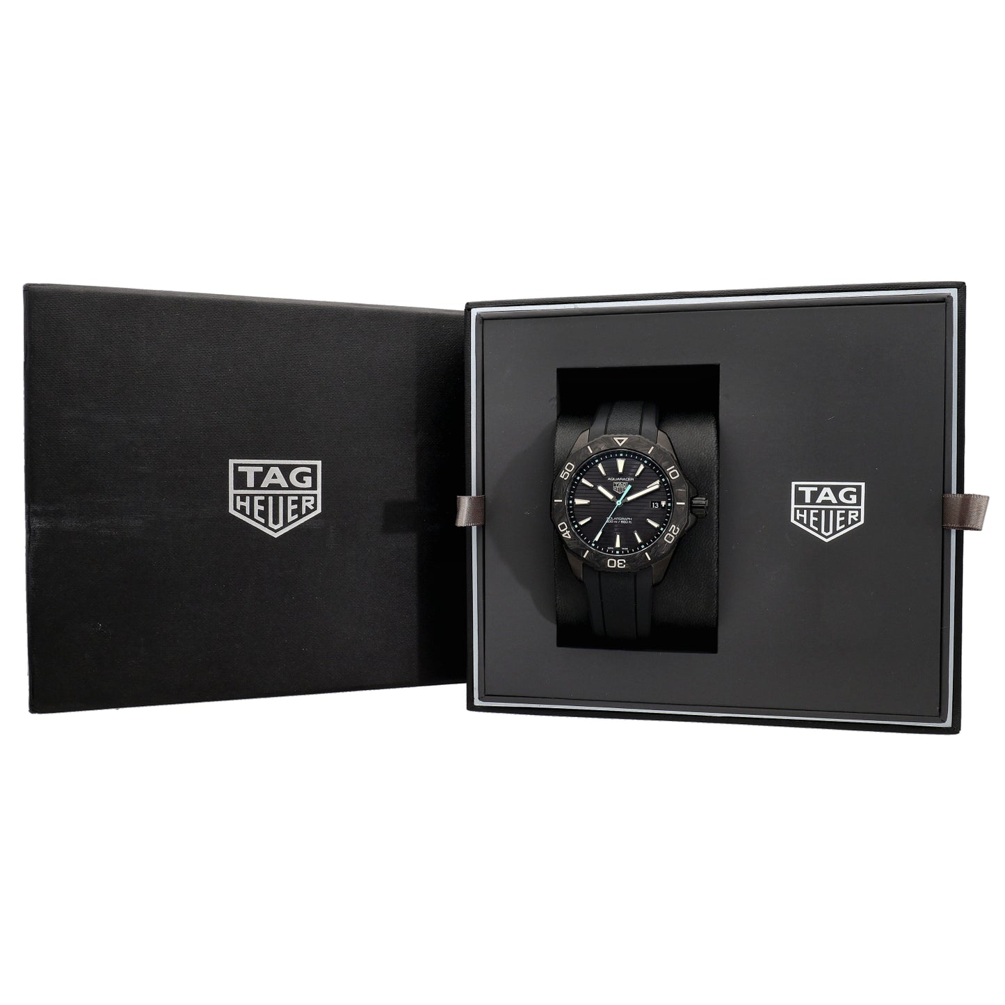 Tag Heuer Aquaracer Professional 200 Solargraph WBP1112 40mm DLC Stainless Steel Watch
