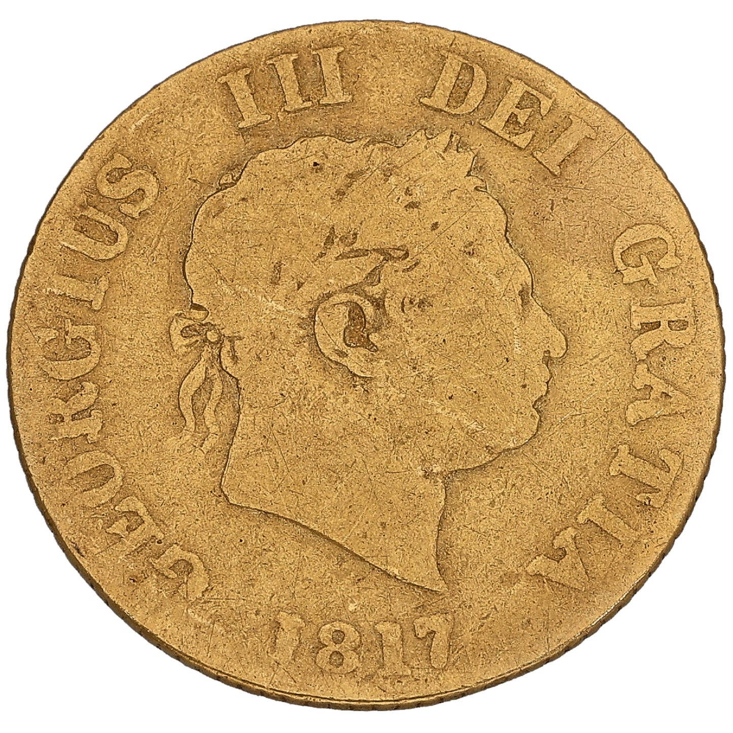 22ct Gold King George III Half Sovereign Coin 1817