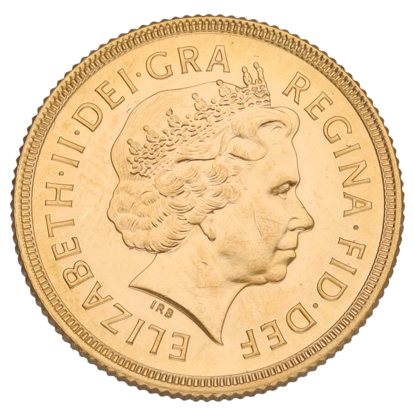 22ct Gold Queen Elizabeth II Full Sovereign Coin 2000