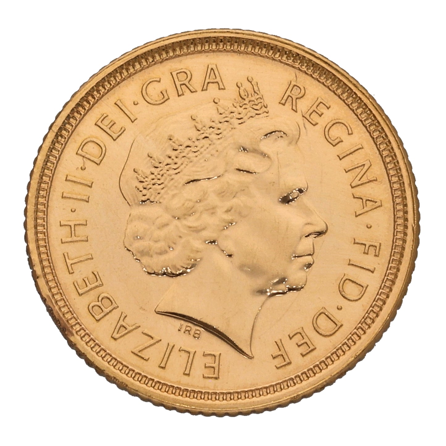 22ct Gold Queen Elizabeth II Half Sovereign Coin 2004