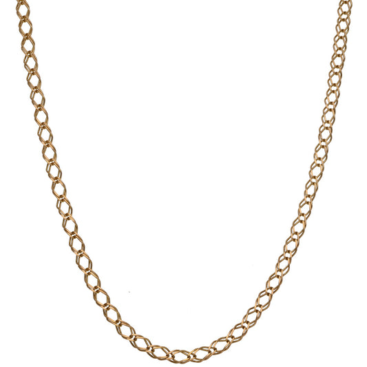 9ct Gold Double Curb Chain 24"