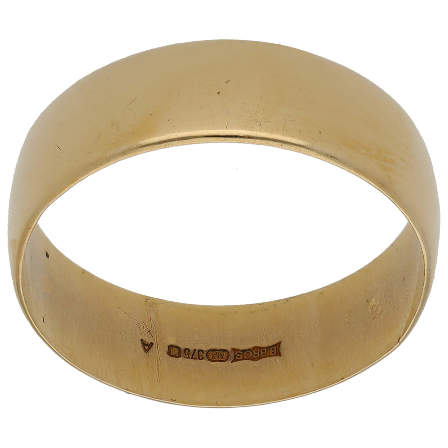9ct Gold Plain Wedding Ring Size U