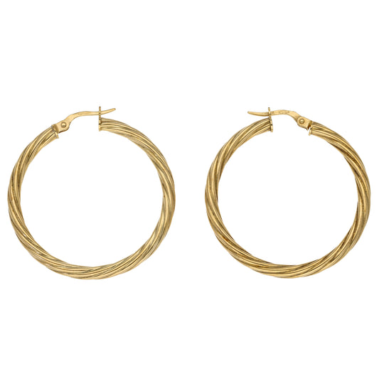 9ct Gold Hoop Earrings
