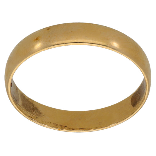 9ct Gold Plain Wedding Ring Size T
