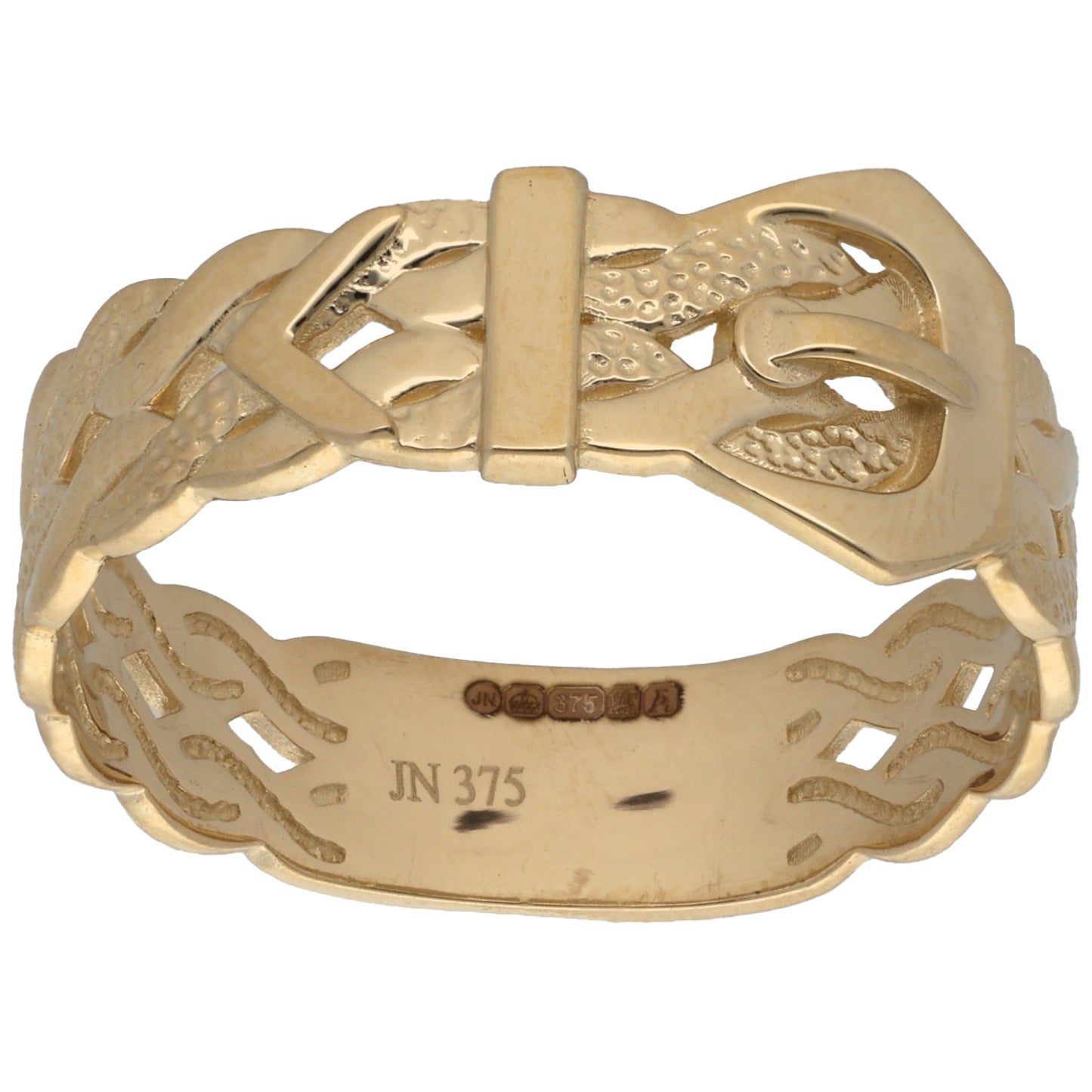 New 9ct Gold Buckle Ring