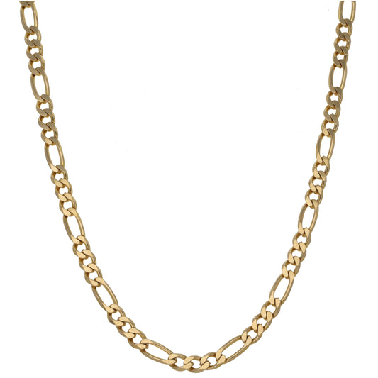 9ct Gold Figaro Chain 22"