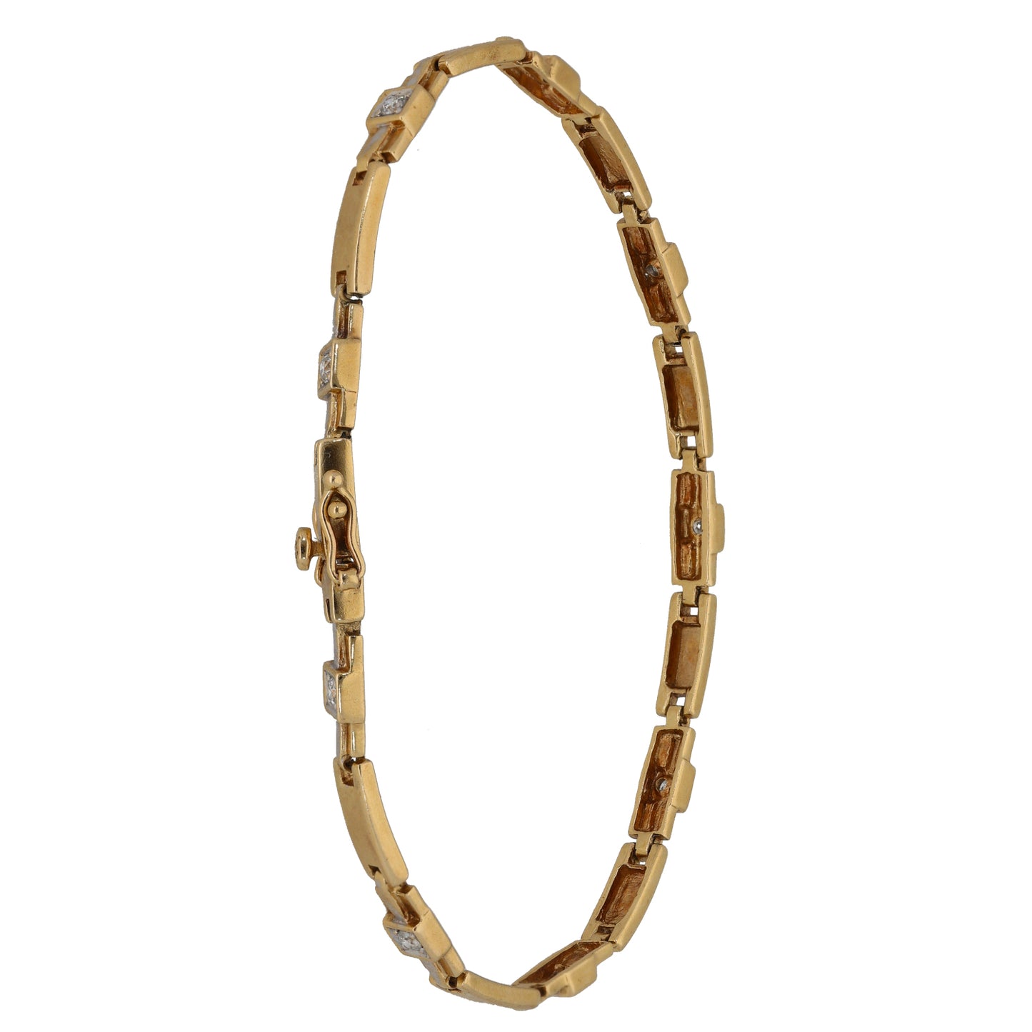 9ct Gold 0.24ct Diamond Alternative Bracelet