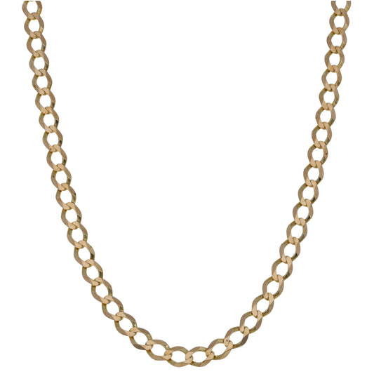 9ct Gold Curb Chain 20"