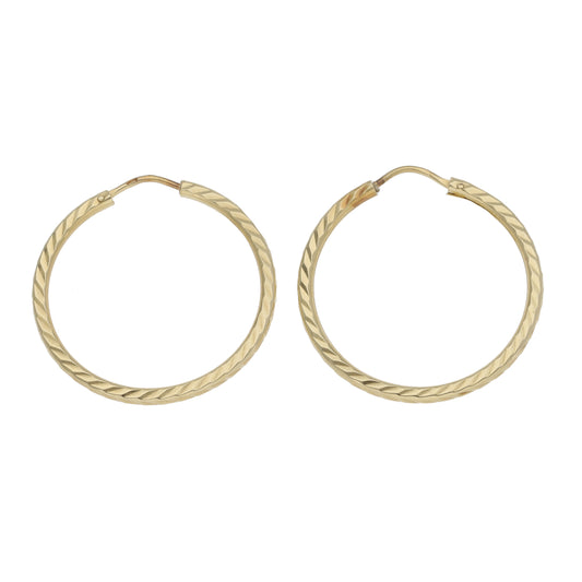 14ct Gold Hoop Earrings