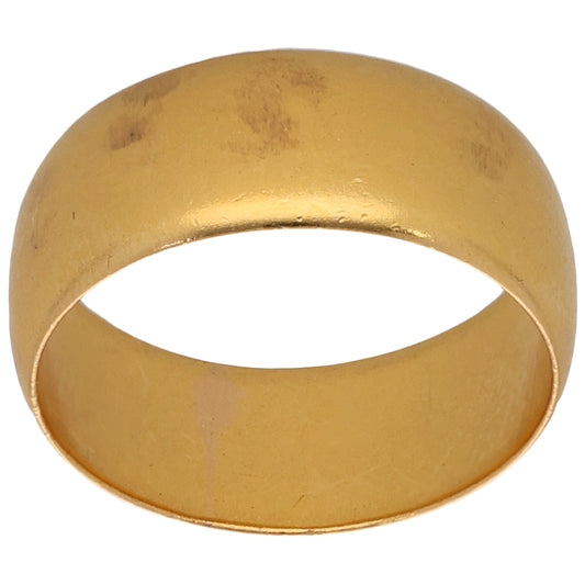22ct Gold Plain Wedding Ring Size M