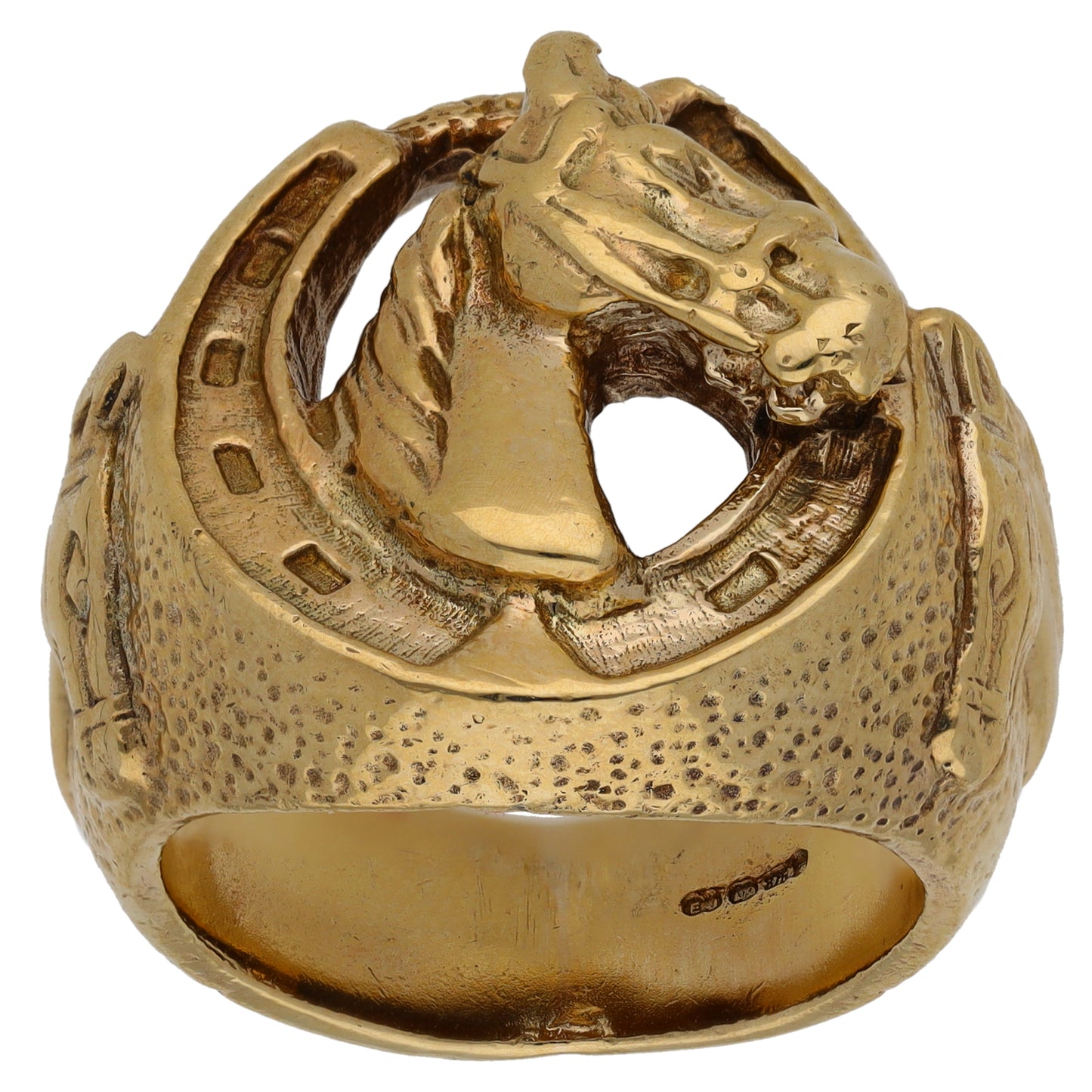 9ct Gold Horseshoe Ring Size U