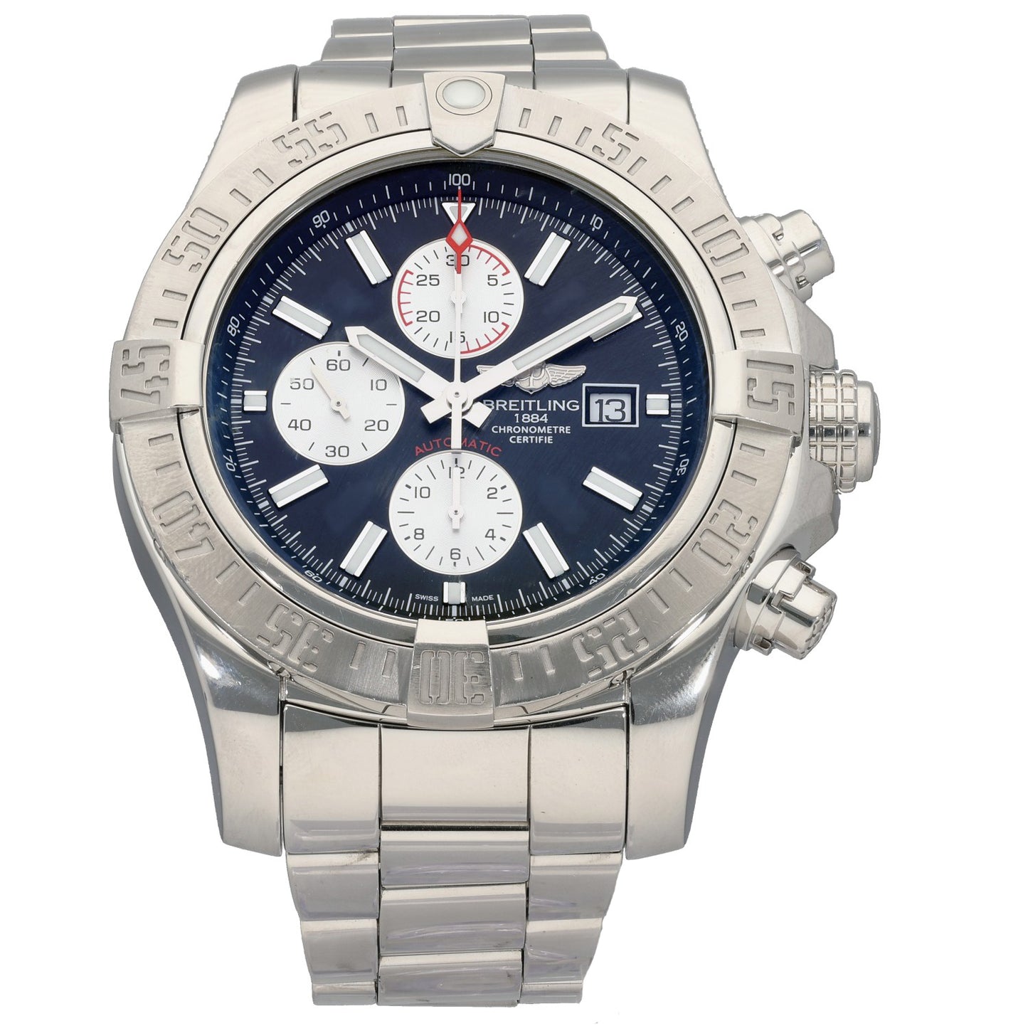 Breitling Super Avenger II A13371 48mm Stainless Steel Watch