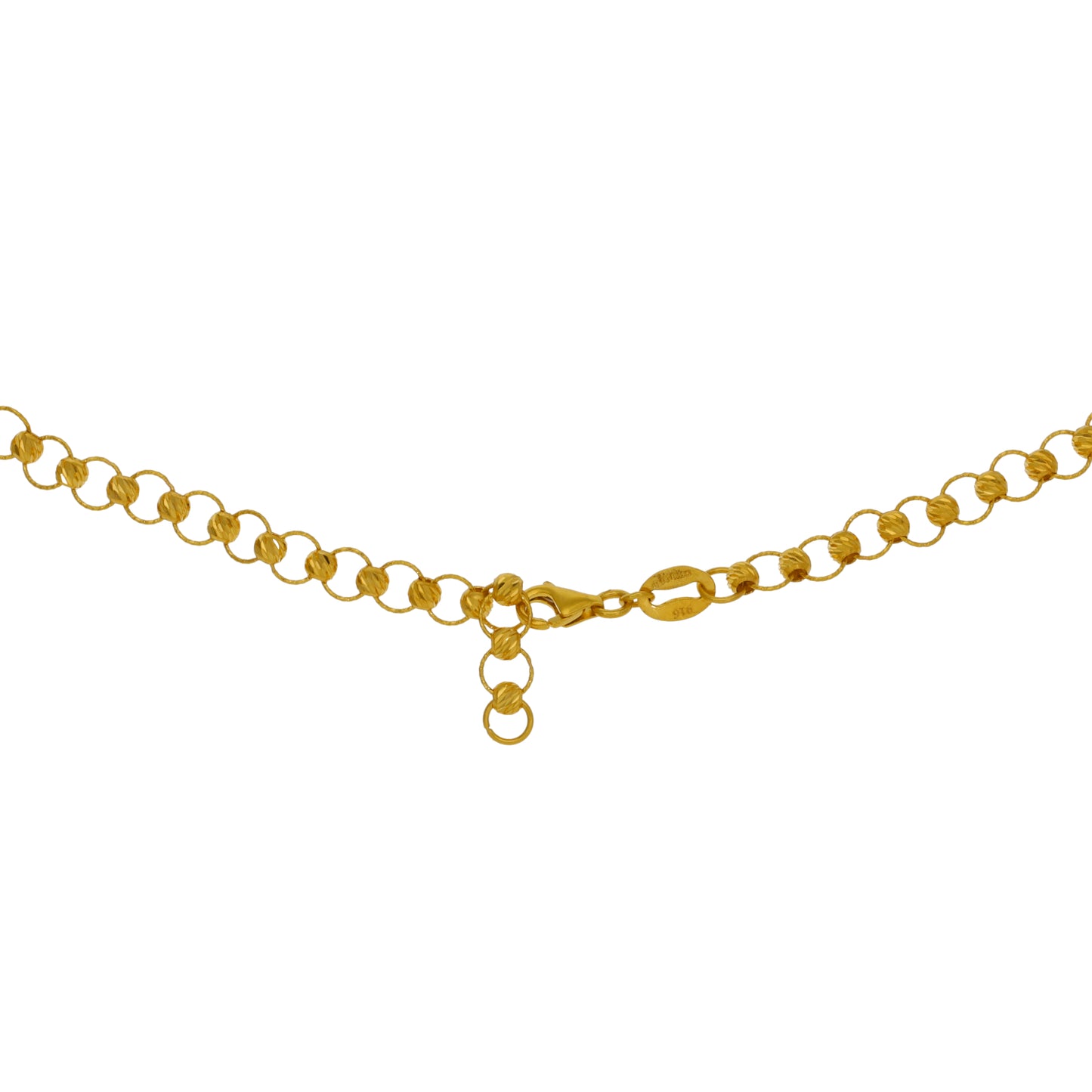 22ct Gold Fancy Necklace 18"