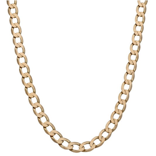 9ct Gold Curb Chain 20"