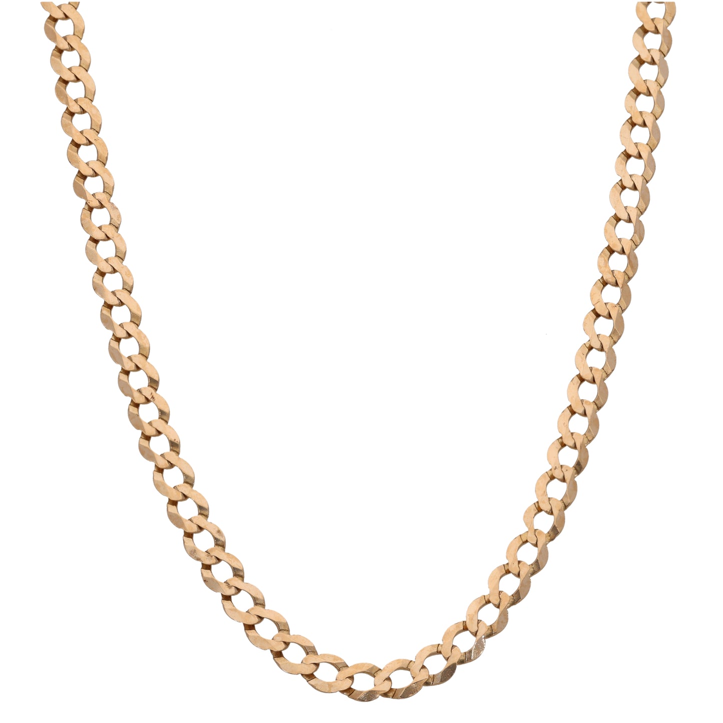 9ct Gold Curb Chain 20"