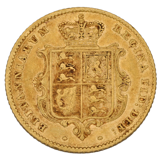 22ct Gold Queen Victoria Half Sovereign Coin 1849