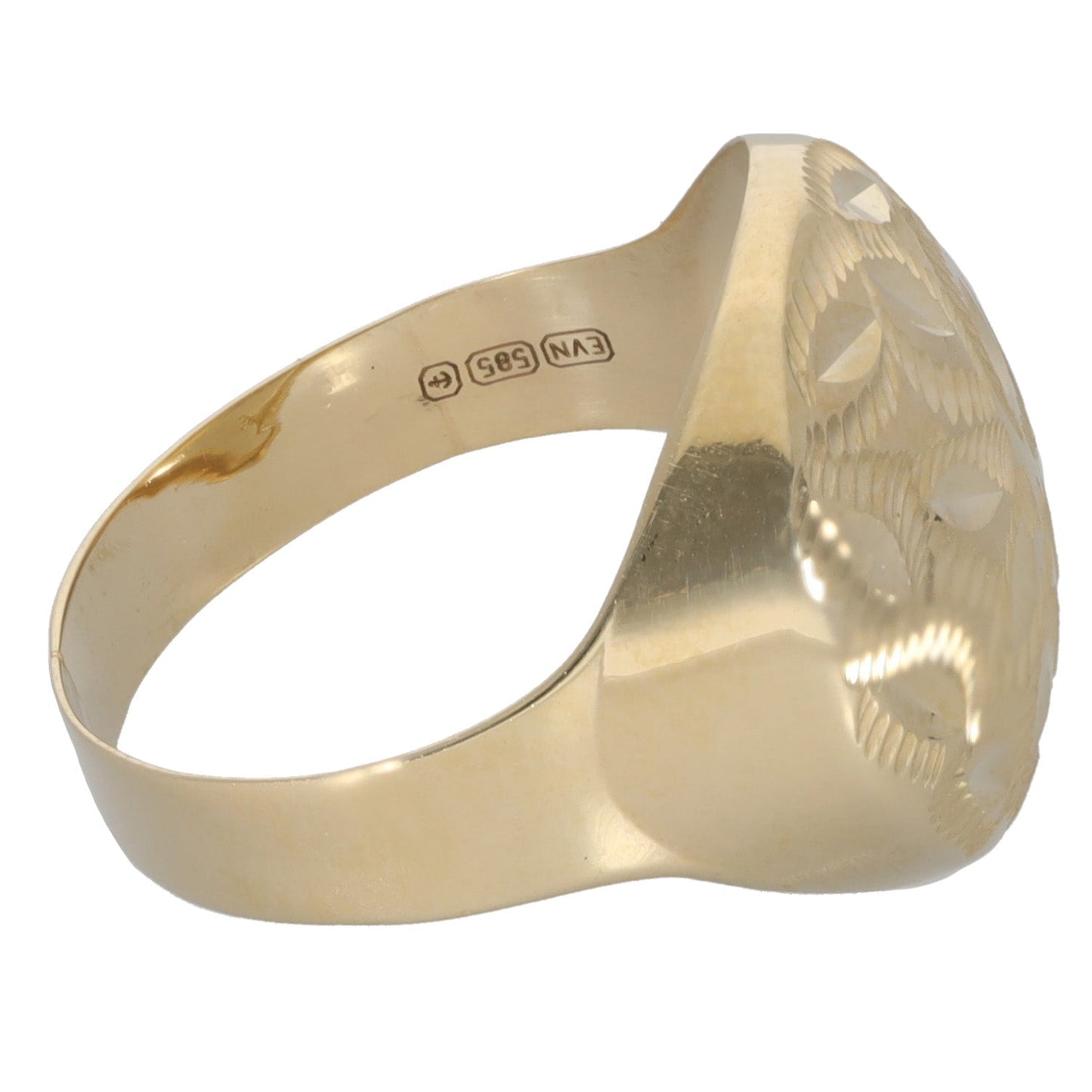 New 14ct Gold Petal Cut Ring