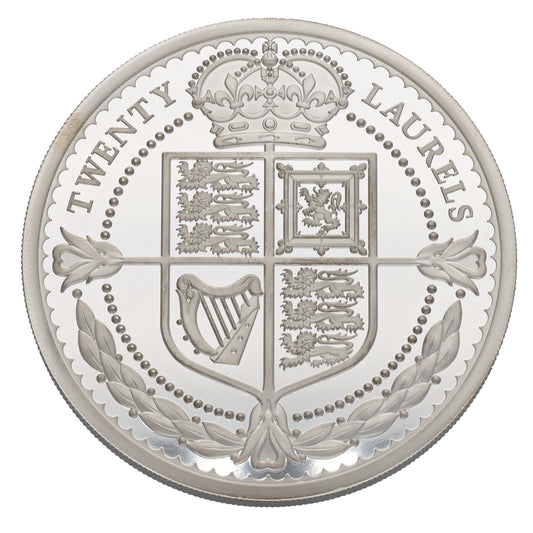 Silver Queen Elizabeth II Twenty Laurels Coin 2022