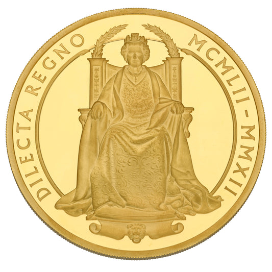 24ct Gold Queen Elizabeth II Diamond Jubilee 5 OZ Coin 2012