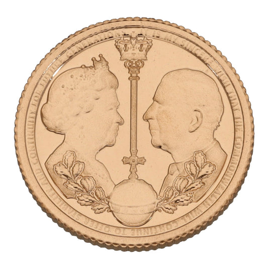 22ct Gold King Charles III Quarter Sovereign Coin 2022