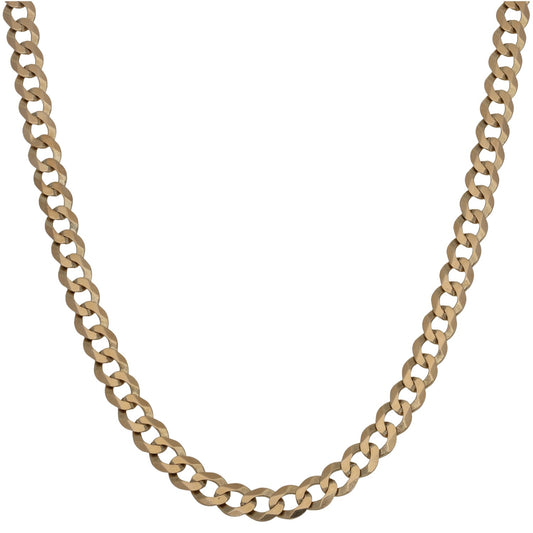 9ct Gold Curb Chain 20"
