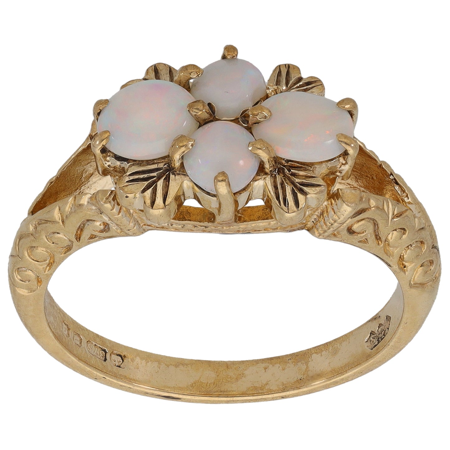 9ct Gold Opal Dress/Cocktail Ring Size P