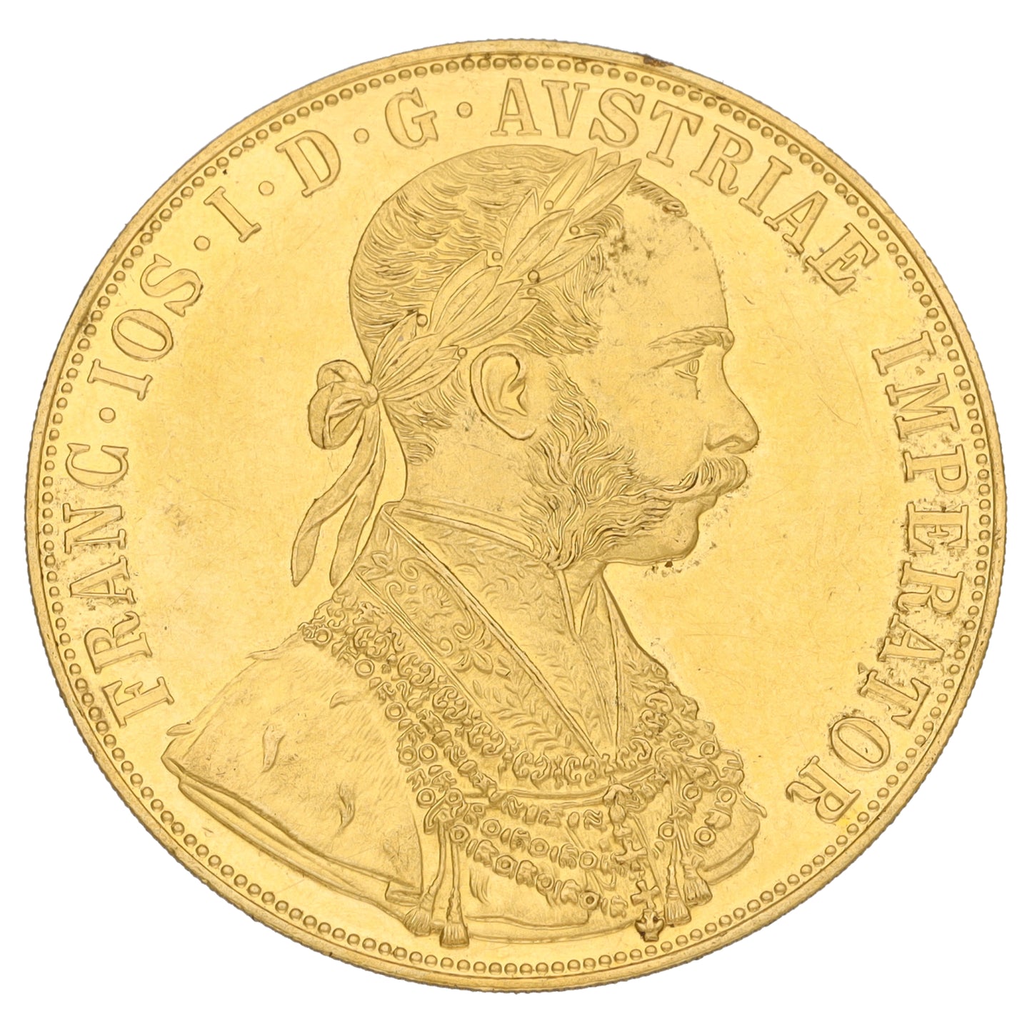 22ct Gold Austrian 4 Ducat Coin 1915