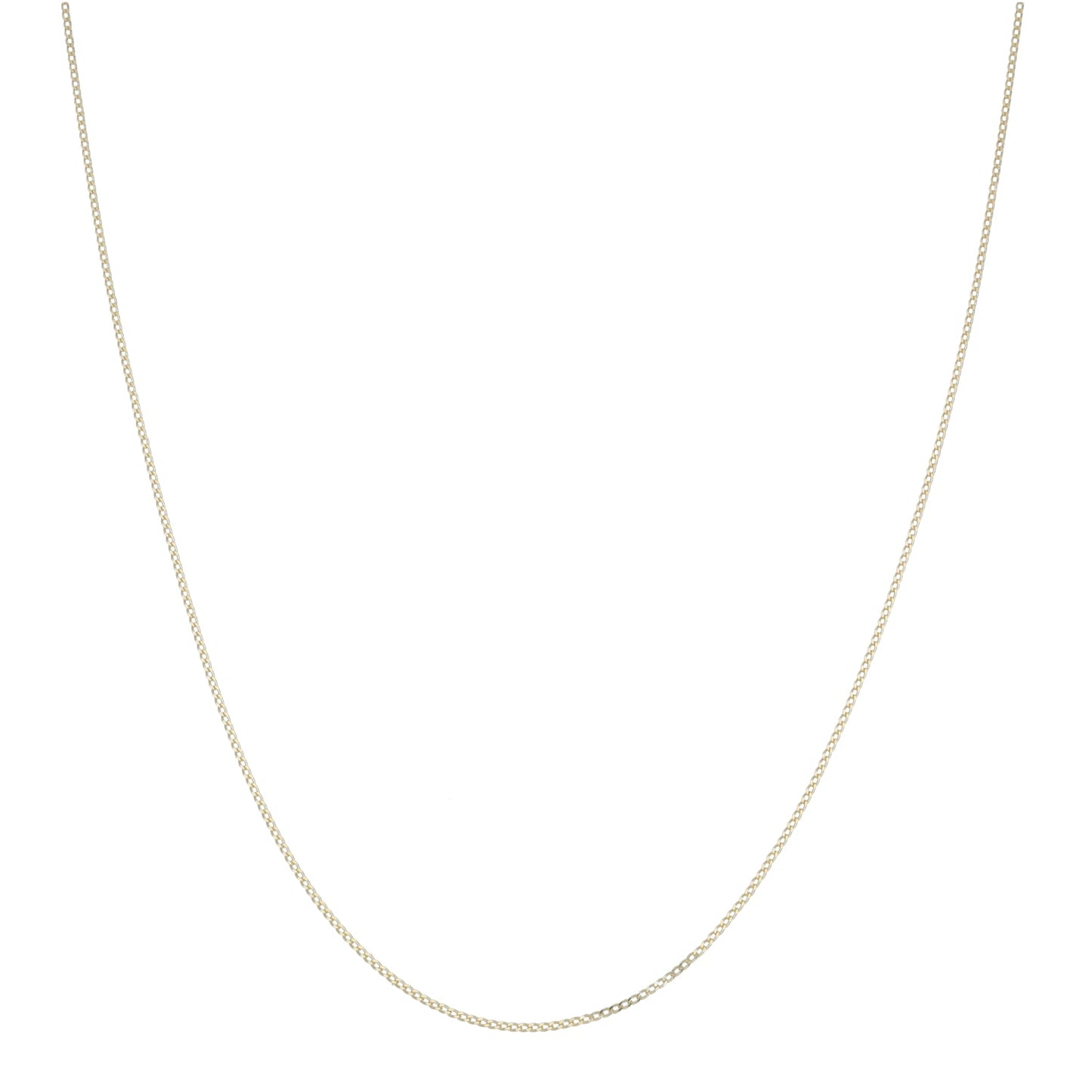 9ct Gold Micro Curb Chain Necklace