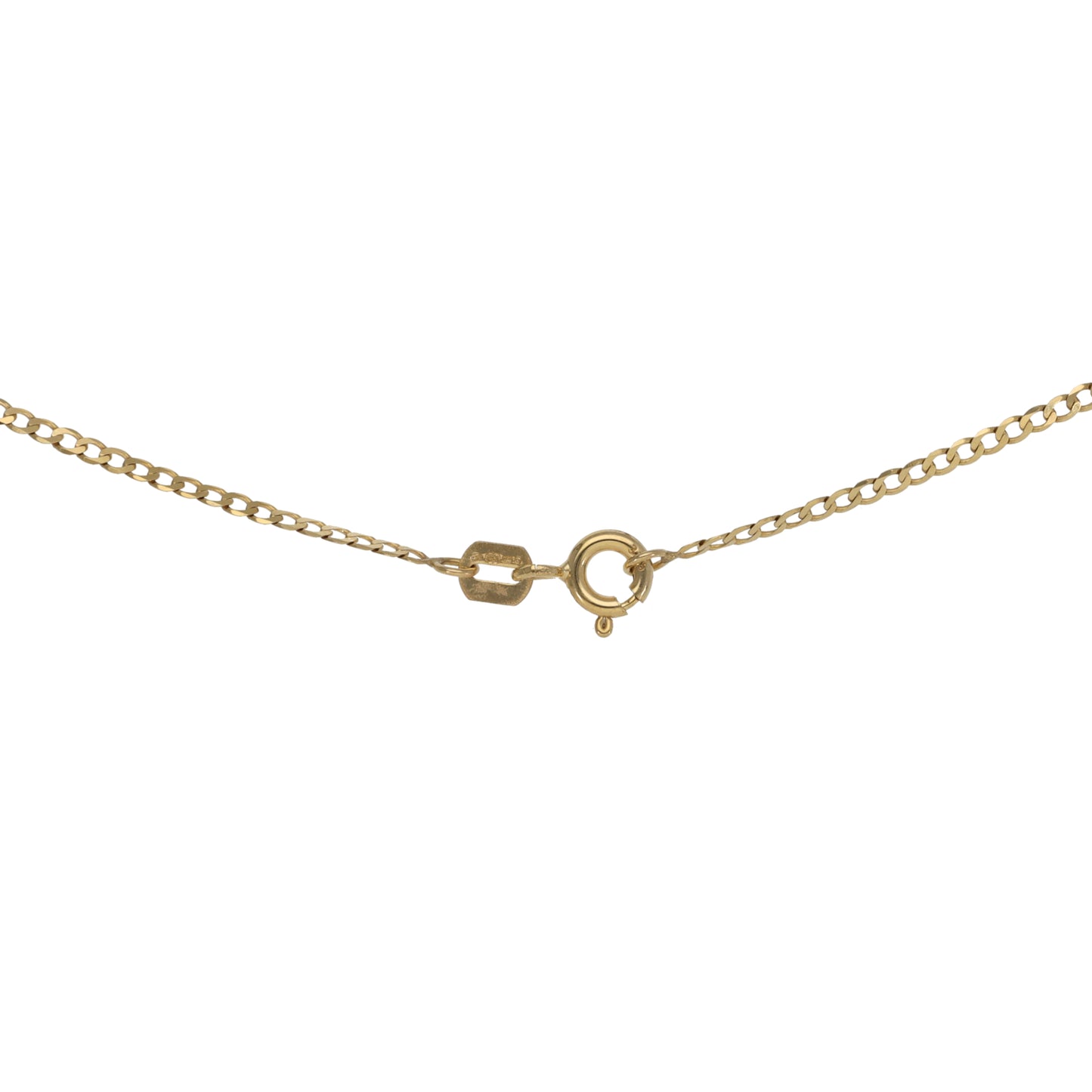 9ct Gold Topaz Fancy Necklace 22"