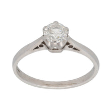 Load image into Gallery viewer, 18ct White Gold 0.50ct Diamond Solitaire Ring Size L
