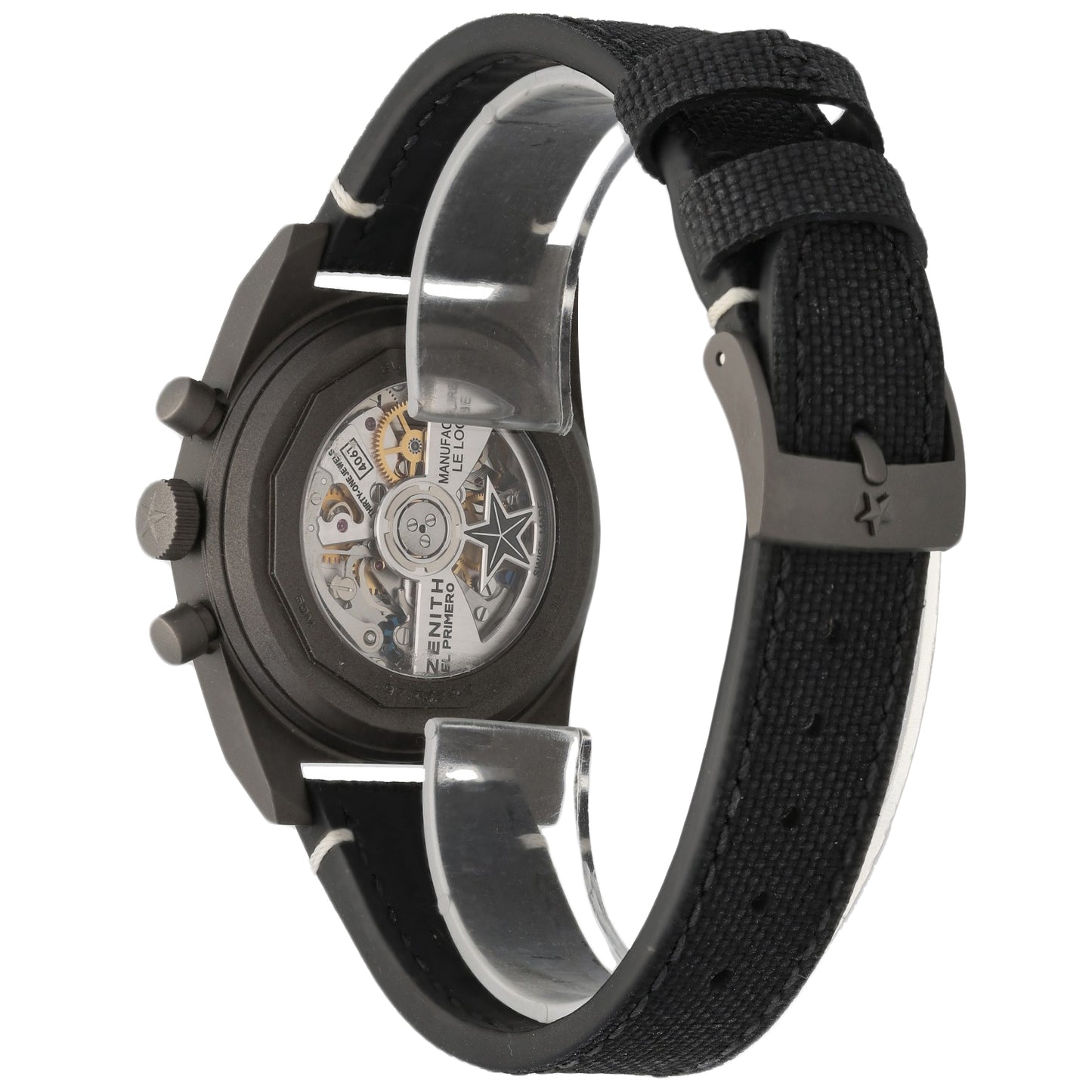 Zenith Chronomaster Revival Shadow 97.T384.4061/21.C822 37mm Titanium Watch (Ex-Display)
