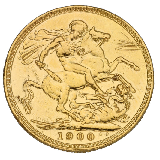 22ct Gold Queen Victoria Full Sovereign Coin 1900