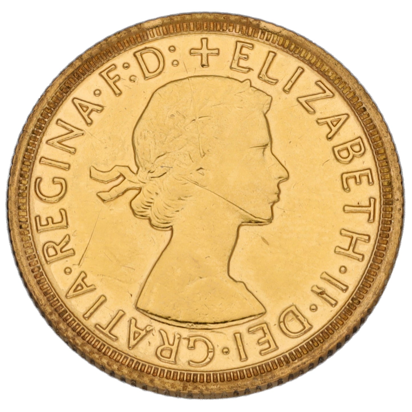 22ct Gold Queen Elizabeth II Full Sovereign Coin 1966