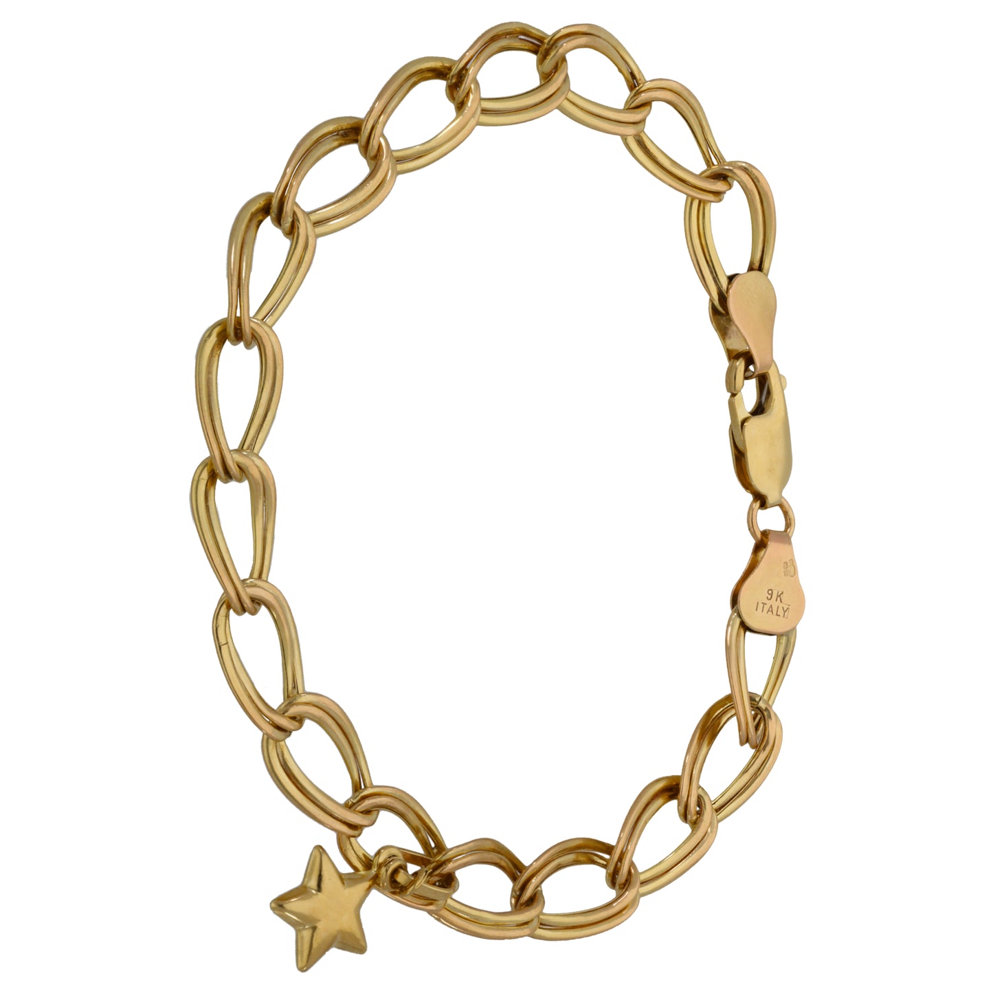 9ct Gold Double Curb Bracelet